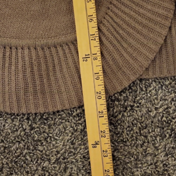 Talbot's Women's open ribbed knit cardigan, Size medium petite, Tan - Picture 5 of 8